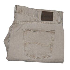 LEE Men's Size 40x32 Denim Jeans Beige/Tan Vintage